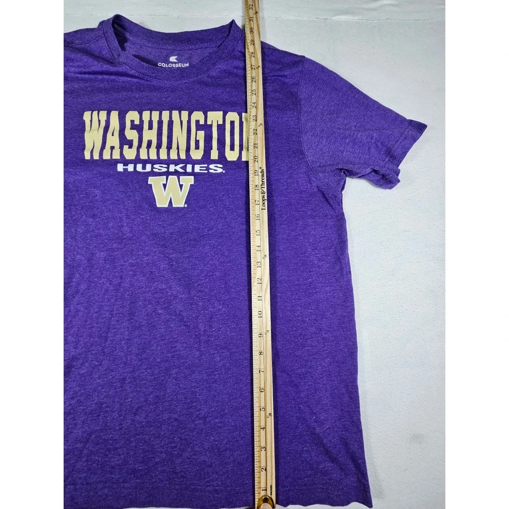 Colosseum Washington Huskies Mens XL Purple Heathered Graphic T-Shirt NCAA - Picture 5 of 7